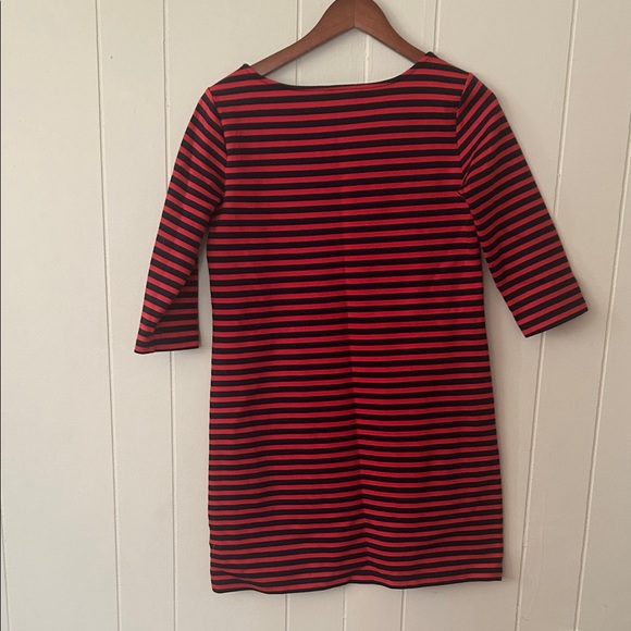 Tommy Hilfiger red and navy striped dress medium - Picture 4 of 4